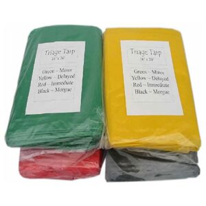 Triage Tarps Set of 4 16x20