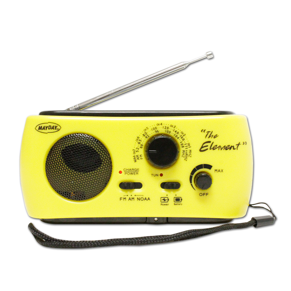 "The Element" Solar/ Dynamo/ AM/FM Radio with NOAA
