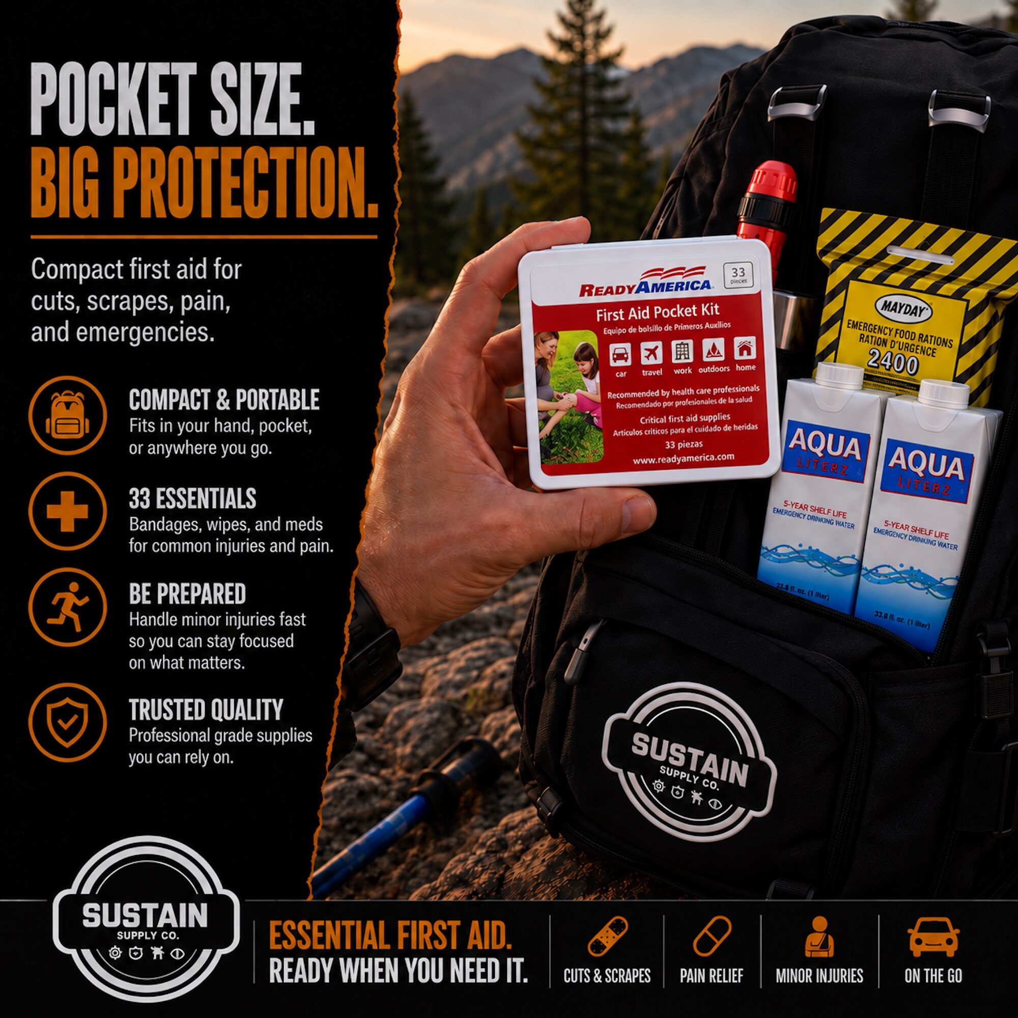 Sustain Supply Essentials Kit 2 Person - Image 2