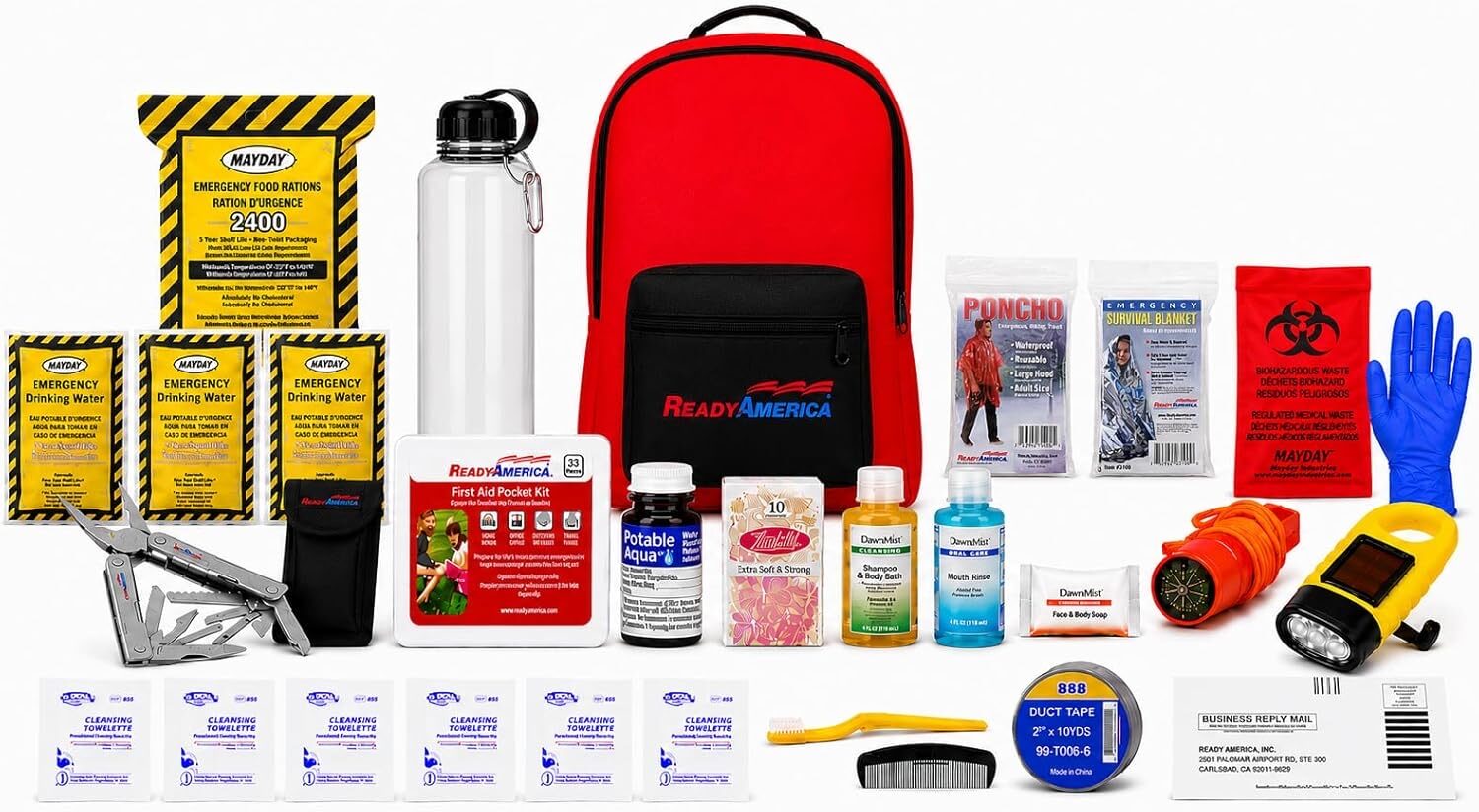 1 Person Deluxe Emergency Kit (3 Day Backpack)