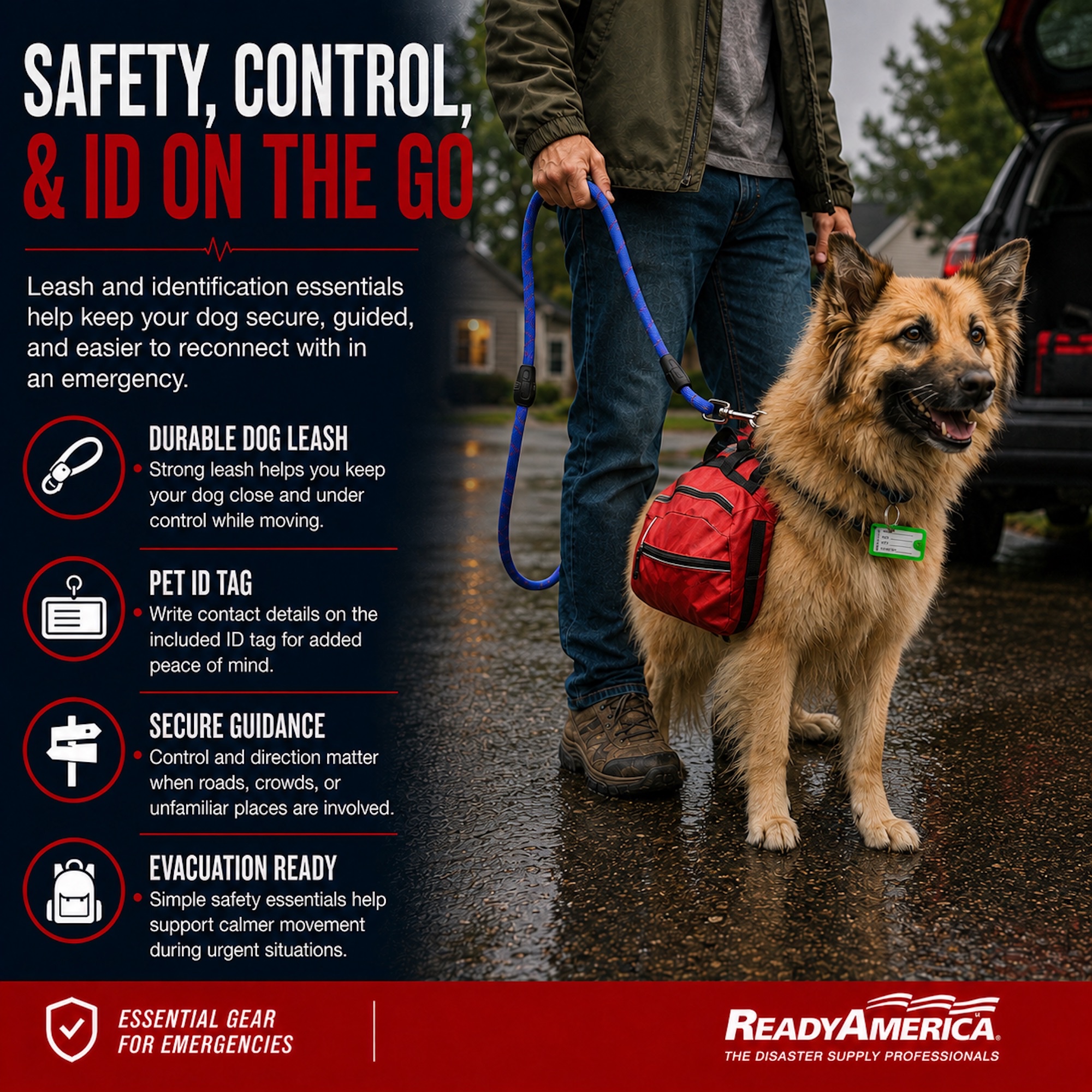 Large Dog Evacuation & Emergency Saddle Bag - Image 5