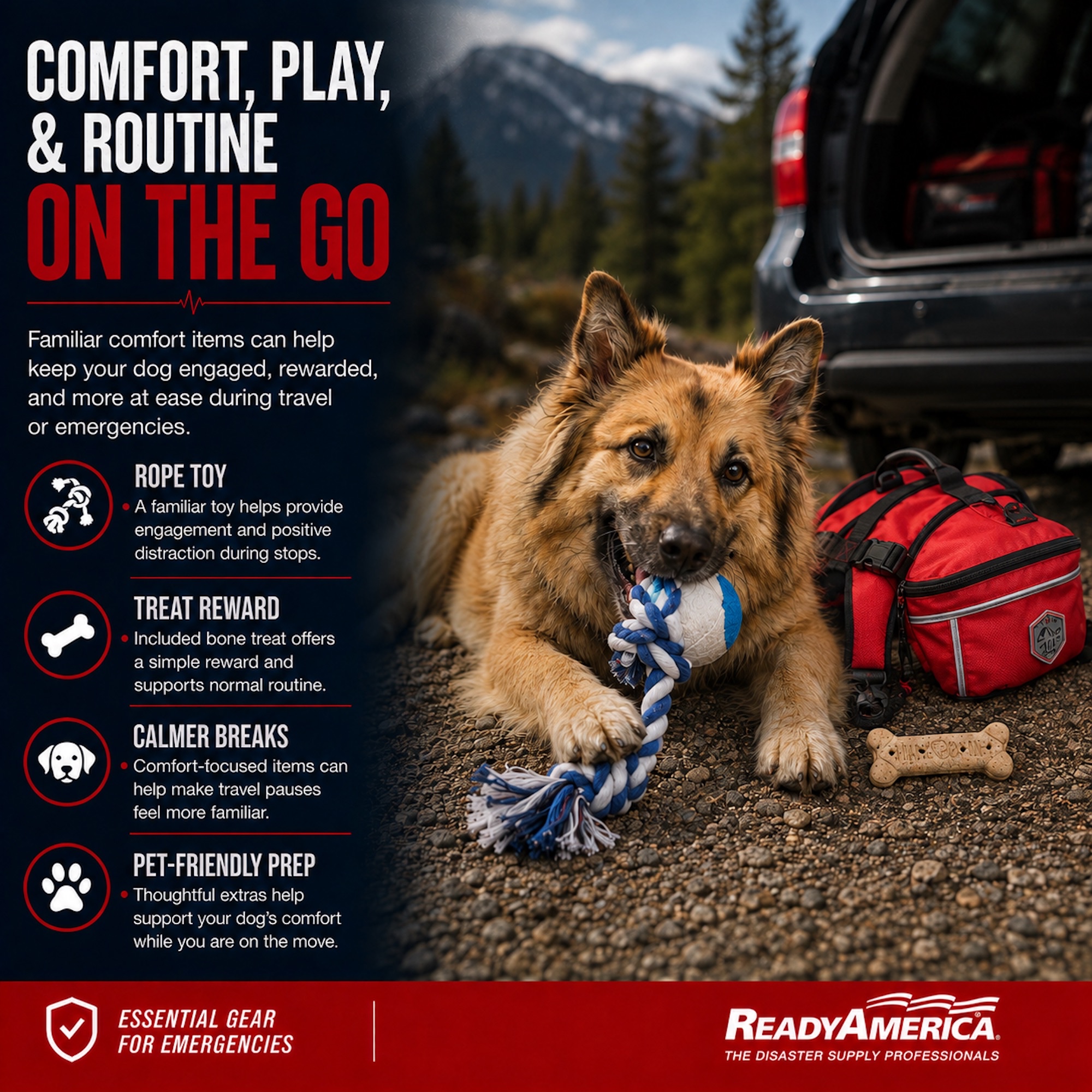 Large Dog Evacuation & Emergency Saddle Bag - Image 6