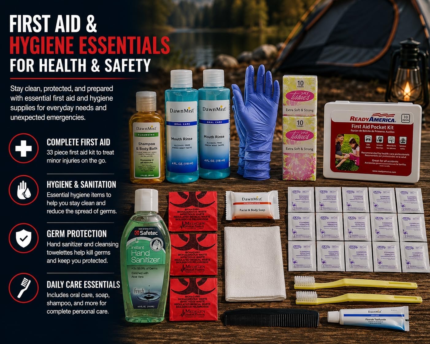 2 Person Professional Emergency Kit (3 Day Backpack) 10 Year Shelf Life Food & Water - Image 5